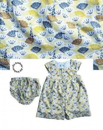 23 mois 2 ans robe été et bloomer obaibi Okaïdi 86 cm