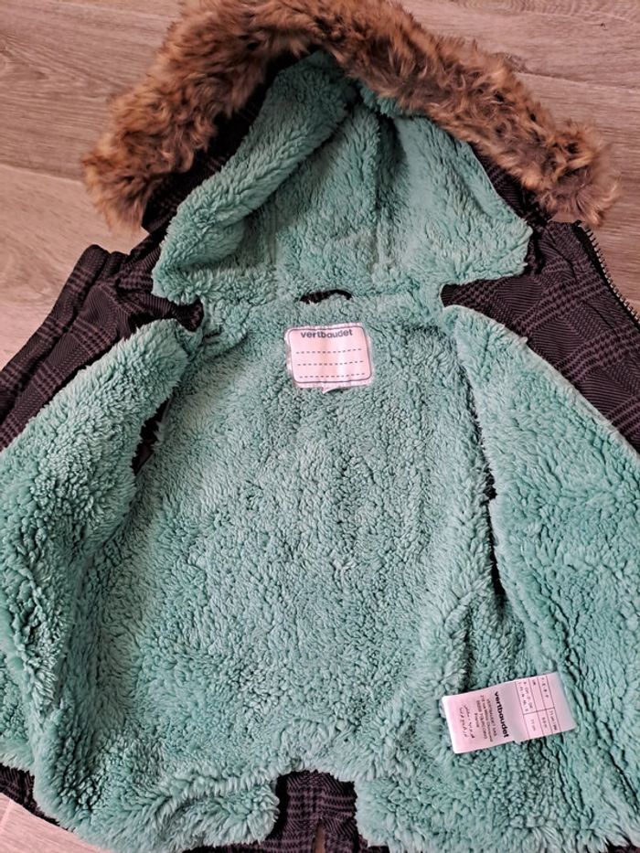 Blouson hiver peluche 9M Vertbaudet - TBE - photo numéro 4