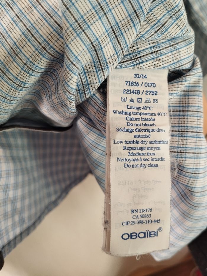 Belle chemise Obaïbi 3 ans garçon - photo numéro 6