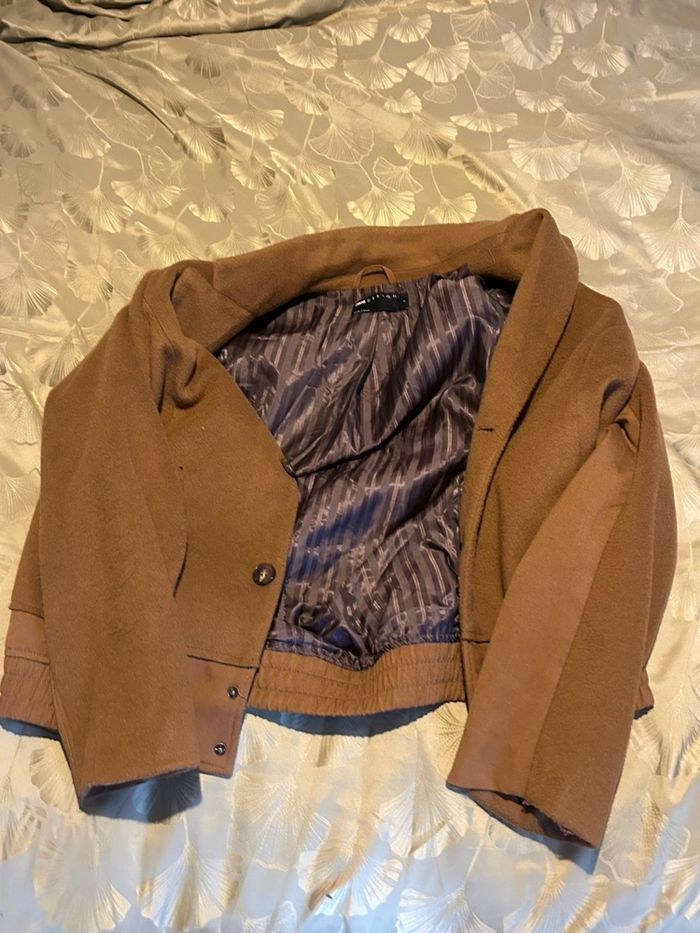 Veste oversize marron – Style blazer / workwear – Taille S - photo numéro 5