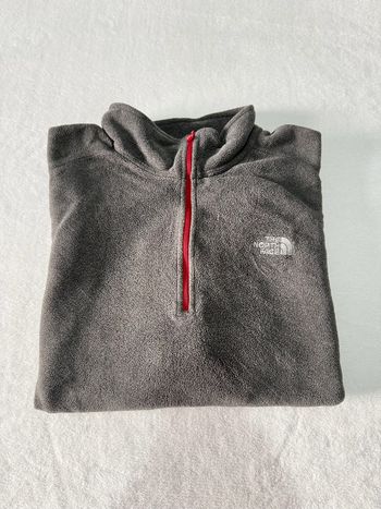 Polaire demi zip The north face gris pour homme grande taille XL