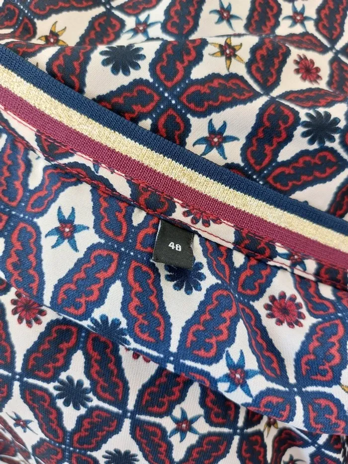 Blouse fluide manches courtes décolleté en v taille 46 - photo numéro 5