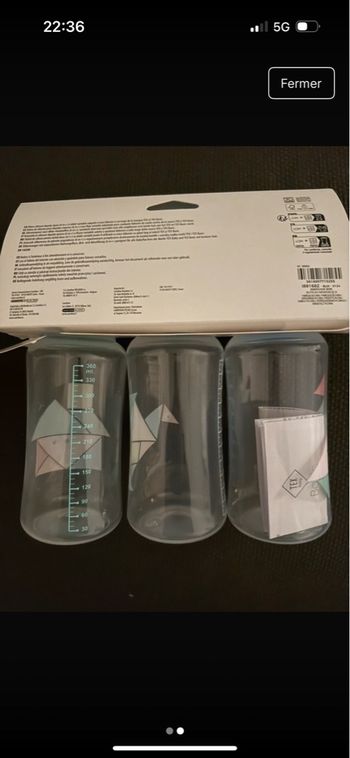 Biberons lot de 3