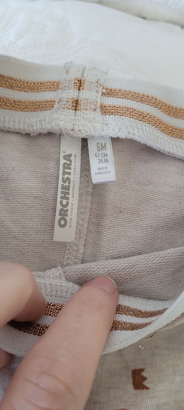 Legging gris avec des couronnes dorées Orchestra - photo numéro 3