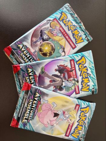 Lot 3 boosters reconditionnés Aventure ensemble