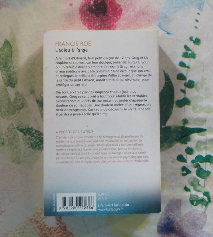 L'ADIEU A L'ANGE de Francis ROE Harlequin Best Seller HS - photo numéro 3