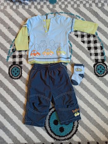Ensemble T-shirt ML et pantalon - Taille 6 mois