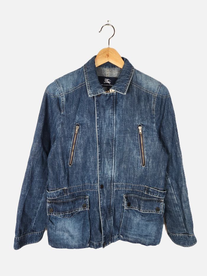 Veste en Jean Femme Burberry London - Bleu Marine - Taille 40 (UK 12)