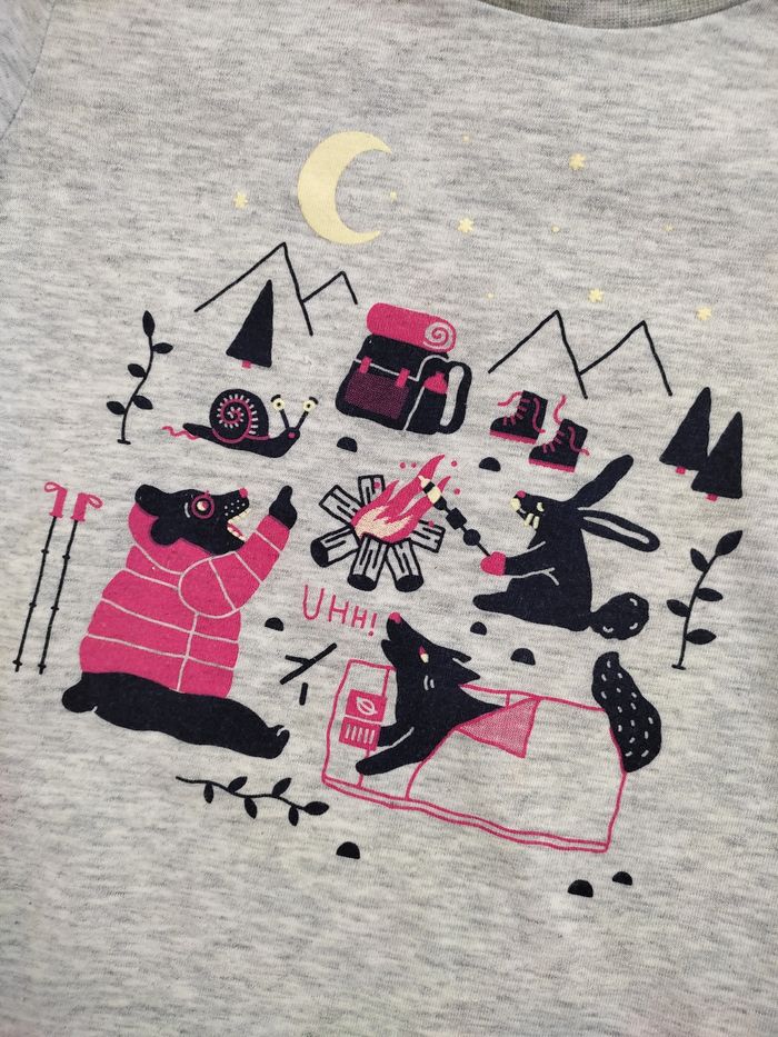 T-shirt gris Quechua 3-4 ans - photo numéro 2
