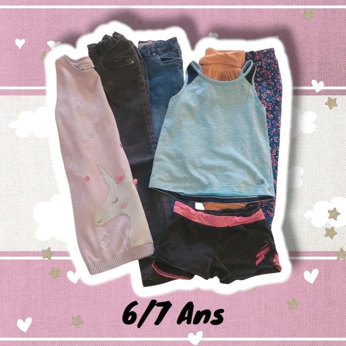 Lot de 7 vêtements 6/7ans 👧