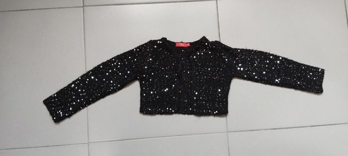 Gilet court à paillettes 5 ans