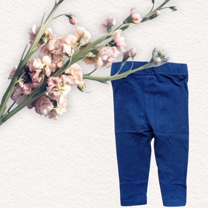 Legging bleu bébé fille taille 6 mois - photo numéro 2