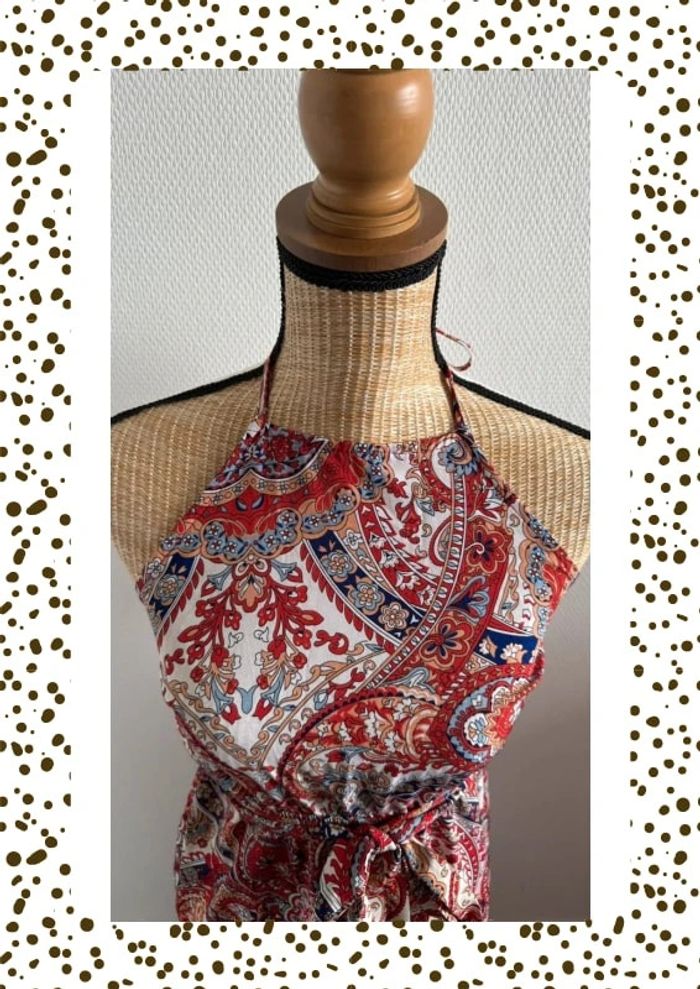 Combinaison dos-nu imprimé bohème – Taille M – Neuf sans étiquette - photo numéro 3