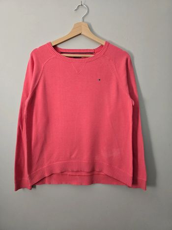 Pull Tommy Hilfiger corail coton pima M / casual chic léger