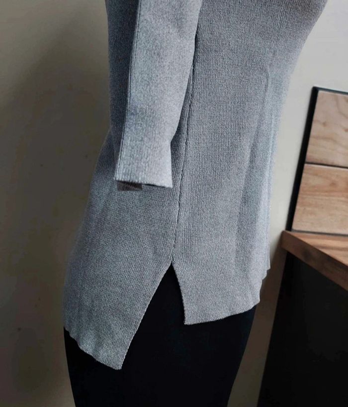 Pull gris Vintage Dressing demi manches - photo numéro 4