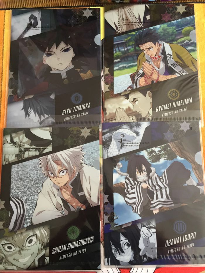 Clear files complete set Demon slayer Kimetsu no Yaiba Ichiban Kuji - photo numéro 8