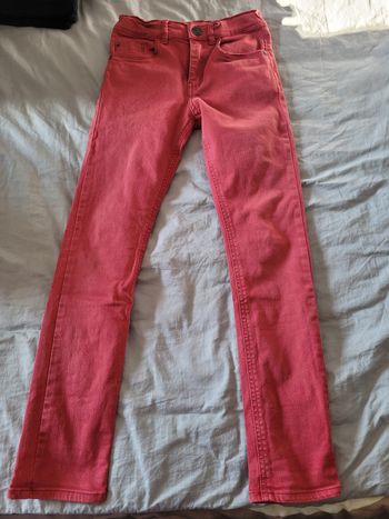 jeans slim fit ikks rouge 10ans  (6e)