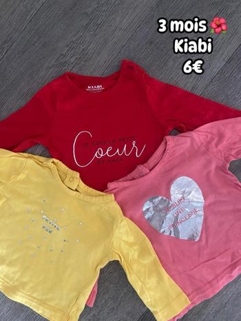 T-shirt 🌺 3 mois 🌺 Kiabi