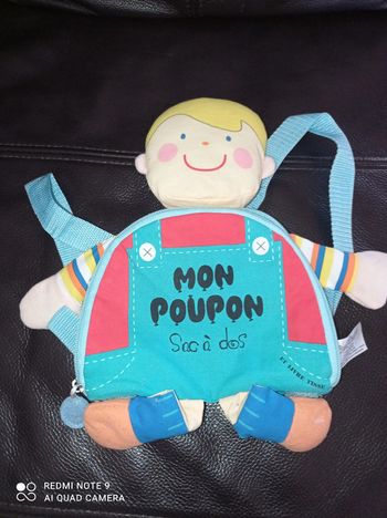 Poupon livre sac à dos enfant, NEUF