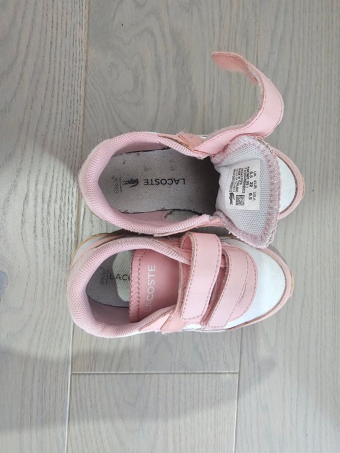 Basket  lacoste rose - photo numéro 5
