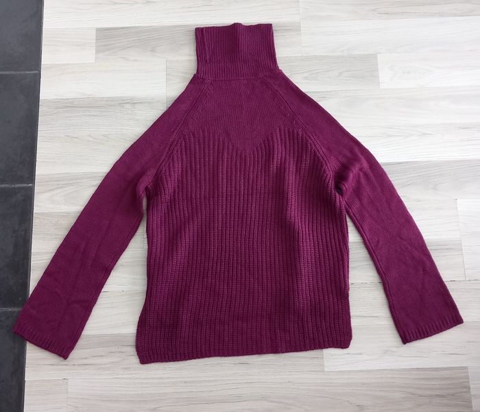 Pull à col roulé femme violet Love Knitwear taille 38h - photo numéro 8