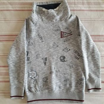 Sweat col camionneur sans fermeture éclair