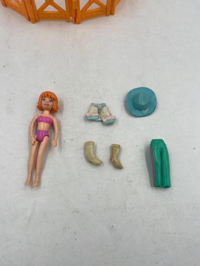 Figurine Polly Pocket + cheval + enclos + tenues Mattel - photo numéro 4