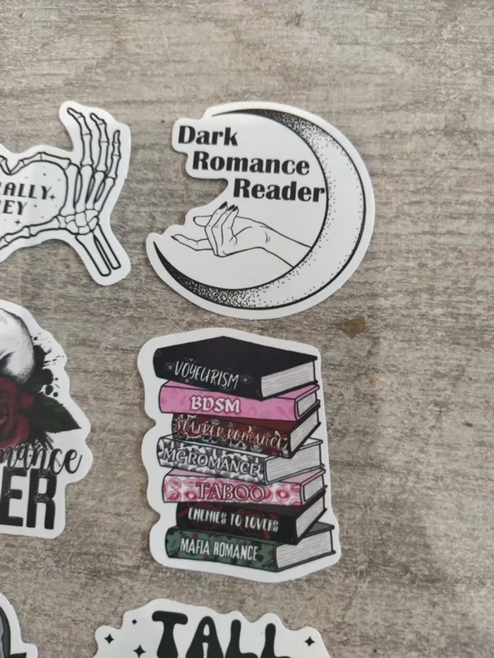 Lot d'autocollants dark romance (lot C) - photo numéro 4