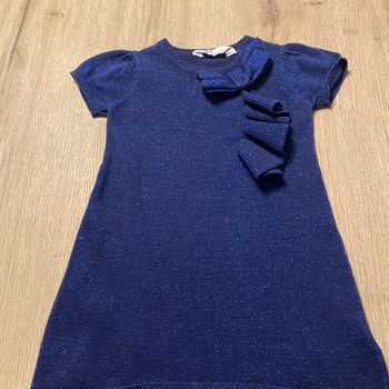 Robe bleu pailletée