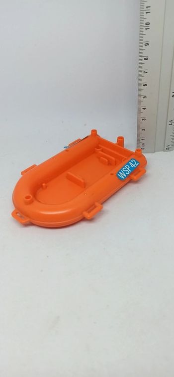 Bateau pneumatique orange vintage playmobil