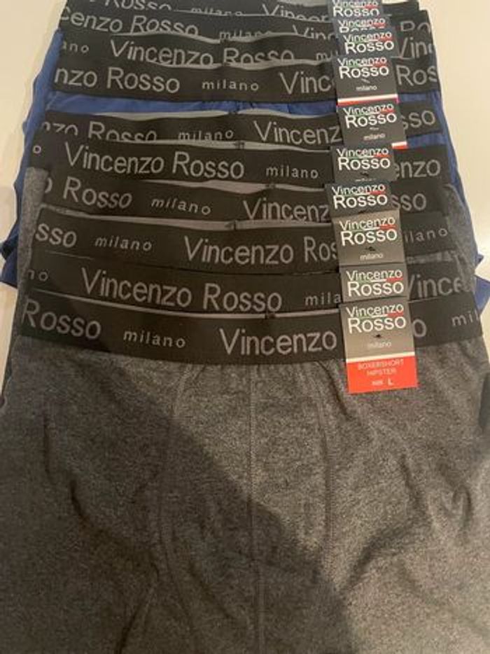 10 Boxers Vincenzo Rosso Coton Stretch L
