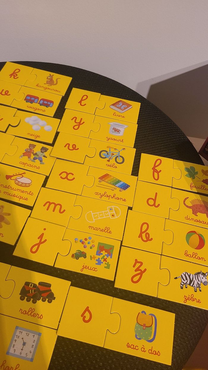 puzzle alphabet Petit Ours Brun manque image du i - photo numéro 3