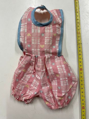 Salopette vintage pour poupon / poupée