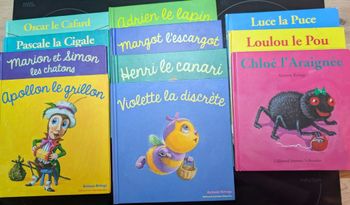 Lot 11 livres collection "Drôles de petites bêtes"