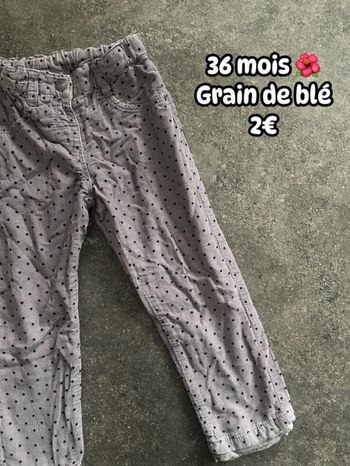 Pantalon 🌺 36 mois 🌺 Grain de blé