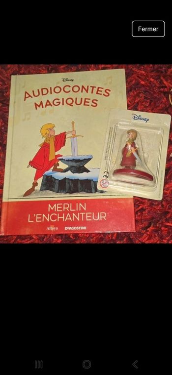 Livre et figurine28  des audiocontes Magiques altaya audio conte audio compte disney
