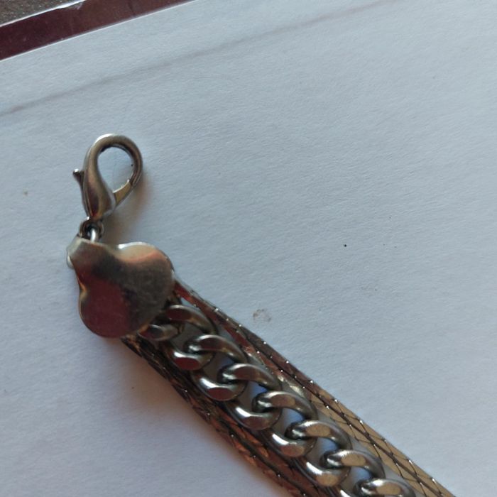 Bracelet argenté maille gourmette - photo numéro 3