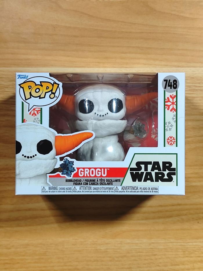 Funko Pop! Star Wars - Grogu Bonhomme de Neige 748 (Fêtes Bobblehead)
