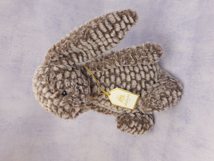 Peluche Jellycat lapin timide Bashful Luxe Bunny Pine (Moyen) - photo numéro 4