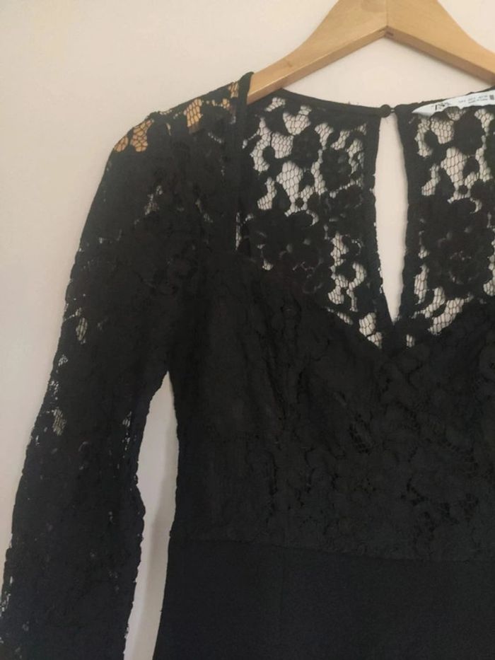 Zara robe longue de soirée dentelle  S