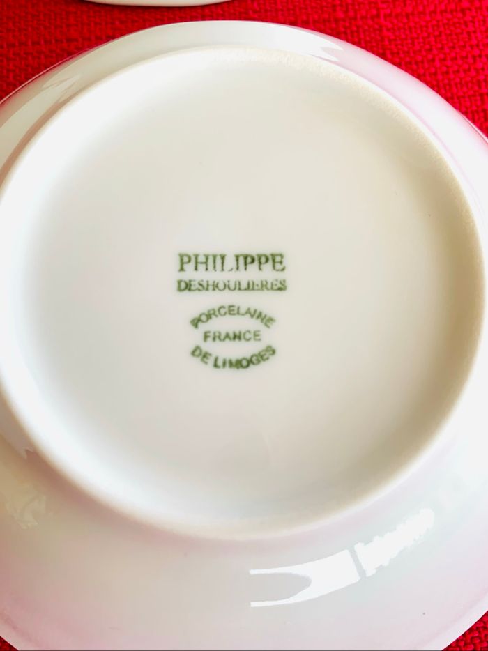 Ensemble 6 coupelles en porcelaine de Limoges vintage - photo numéro 3