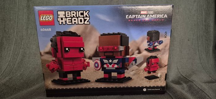 LEGO BrickHeadz Marvel 40668 - Figurines de Captain América et Hulk - photo numéro 2