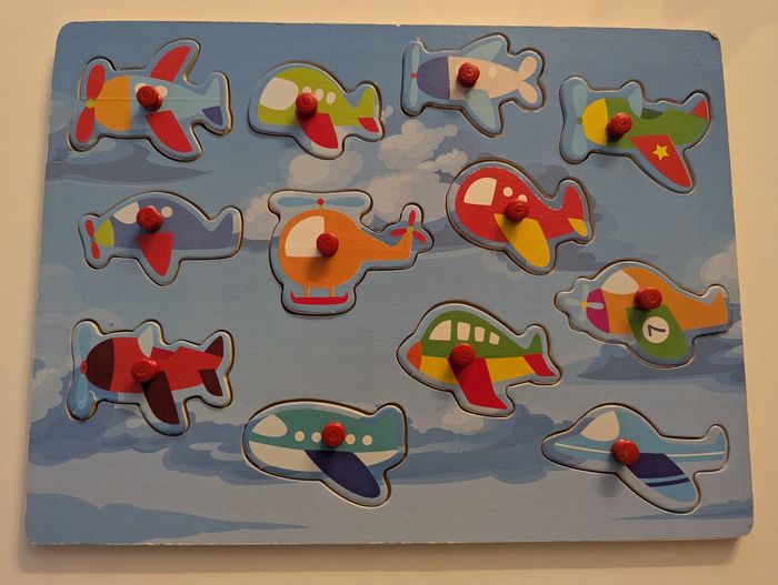 Puzzle en bois véhicules volants