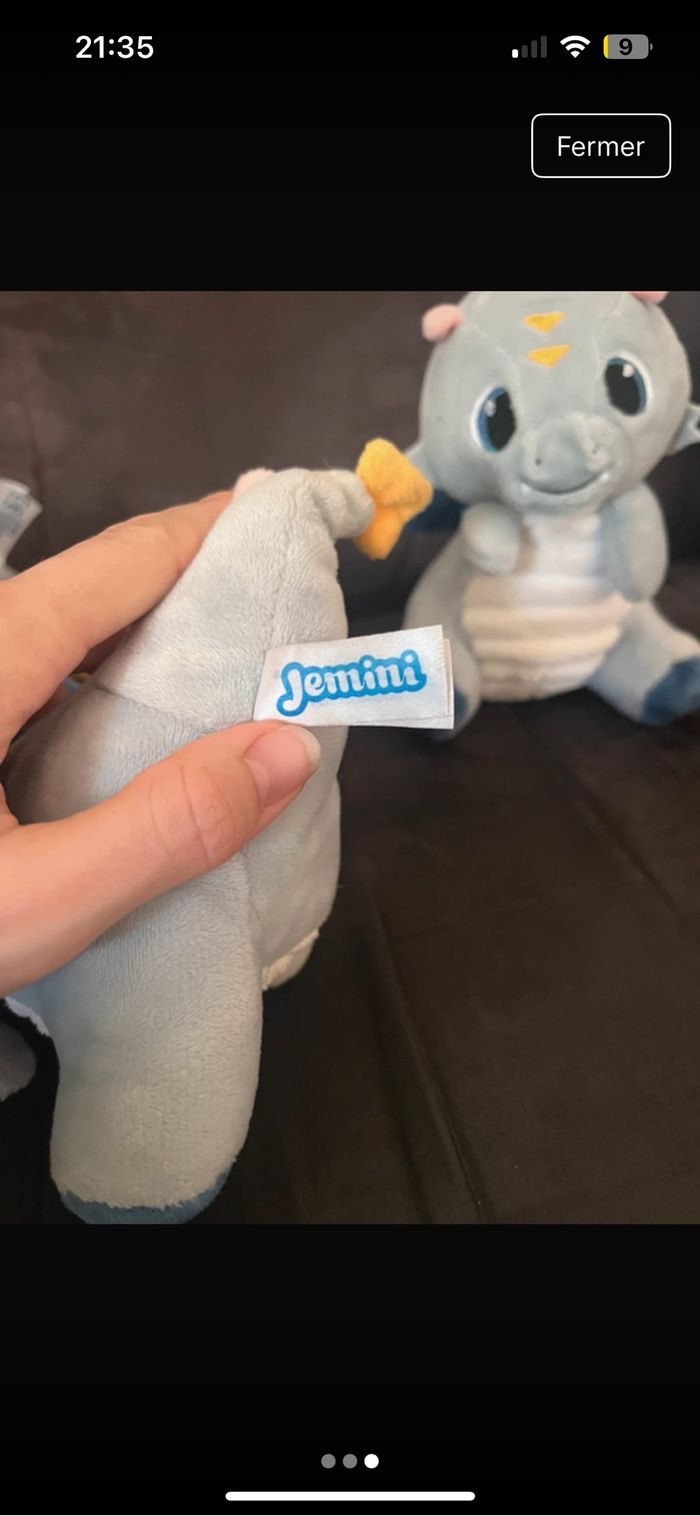 Doudou neuf - dragon Léon - photo numéro 2