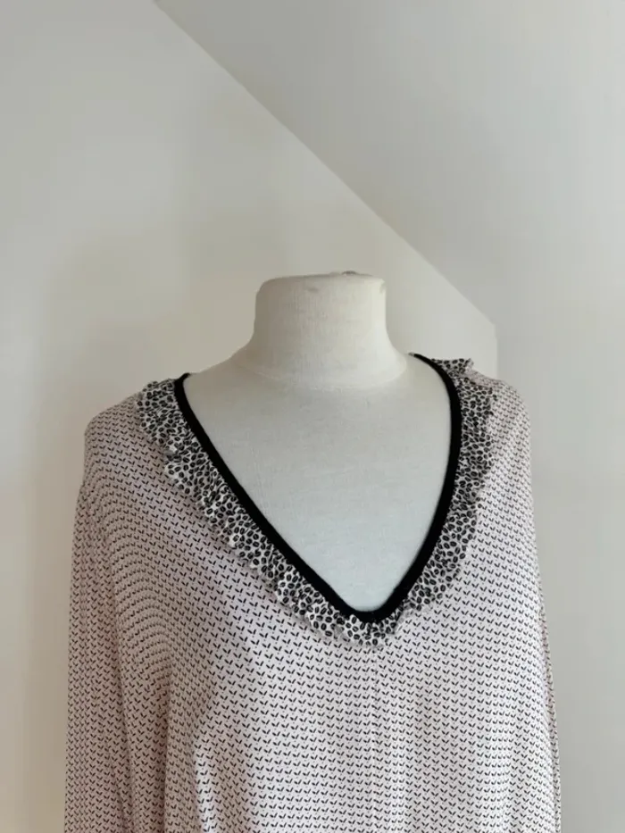 Belle blouse fluide en viscose neuve Miss Captain Trend 🌸 46 - photo numéro 2