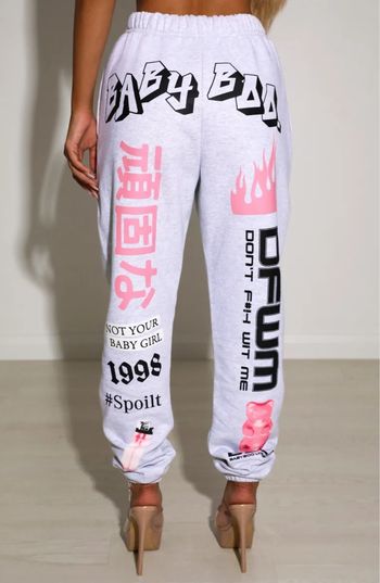 Graphic Print Sweatpants Femme Joggers Pantalon | Hip-hop