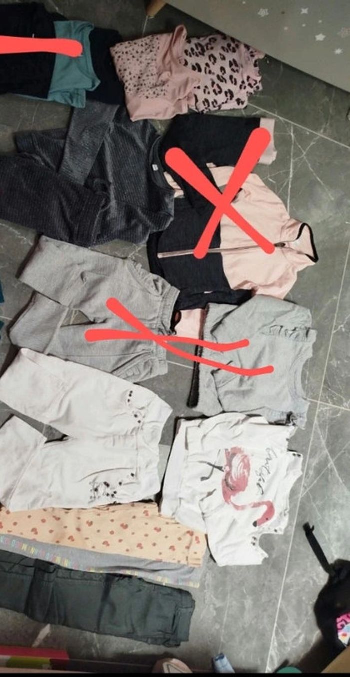 Lot vêtements 5/6 ans 110/116 fille ensemble survêtement fille