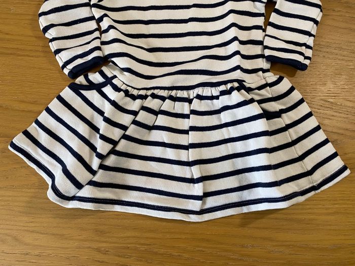 Petit Bateau Robe rayée marin Taille 18 mois - photo numéro 3