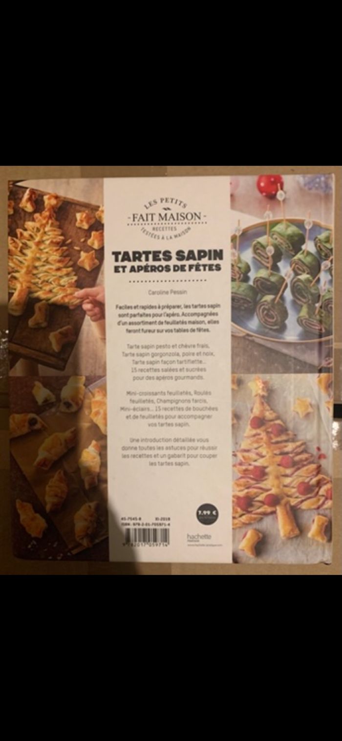 Livre tarte sapin et apéro de fête hachette cuisine - photo numéro 2