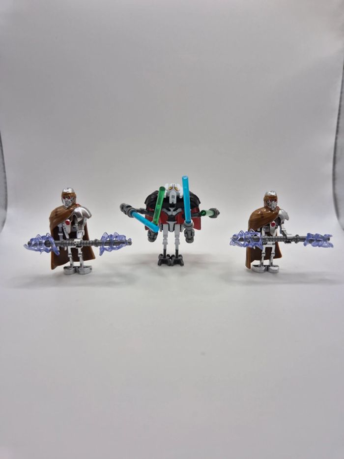Figurines type lego Sith Général Grievious + 2 magna guard star wars